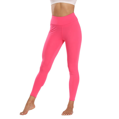 Pure Color Sweat-Absorbent Yoga Pants for Fitness