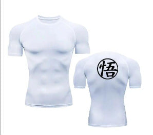 Men's Long Sleeve Fitness Shirt - Breathable Polyester T-Shirt