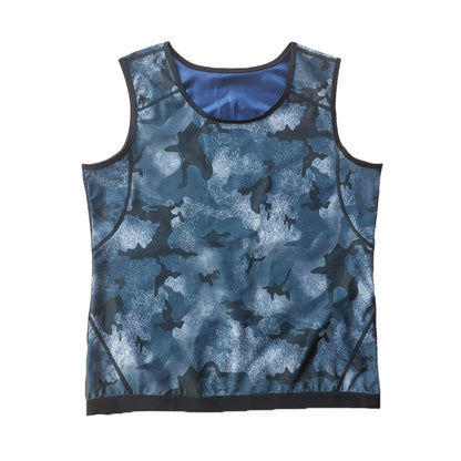 Men's Camouflage Sauna Waist Trainer Sweat Tank Top