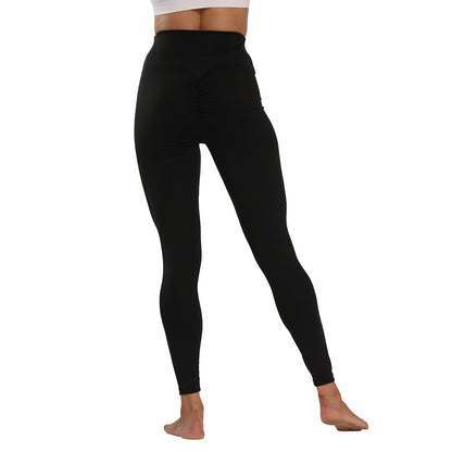 Pure Color Sweat-Absorbent Yoga Pants for Fitness